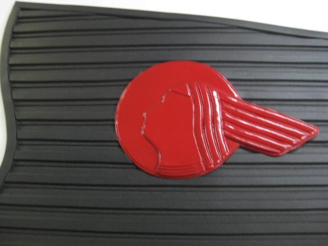 1937 Pontiac Street Rod Running Board Mat With Red Indian Head Logo